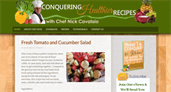 Desktop Screenshot of conqueringhealthierrecipes.com